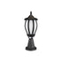 GloboStar® VERDI 203-0231 Vintage Επιδαπέδιο Φωτιστικό Φαναράκι Μονόφωτο 1 x E27 IP44 Μαύρο Πλαστικό Σώμα - Μ17 x Π17 x Υ47cm - ledmania.gr