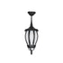 GloboStar® VERDI 203-0232 Vintage Κρεμαστό Φωτιστικό Φαναράκι Μονόφωτο 1 x E27 IP44 Μαύρο Πλαστικό Σώμα - Μ17 x Π17 x Υ52cm - ledmania.gr