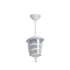 GloboStar® ZARDIN 203-0237 Vintage Κρεμαστό Φωτιστικό Φαναράκι Μονόφωτο 1 x E27 IP44 Λευκό Πλαστικό Σώμα - Μ17 x Π17 x Υ42cm - ledmania.gr