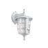 GloboStar® ZARDIN 203-0239 Vintage Επιτοίχιο Φωτιστικό Φαναράκι Μονόφωτο 1 x E27 IP44 Λευκό Πλαστικό Σώμα - Μ22 x Π17 x Υ27cm - ledmania.gr