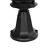 GloboStar® LANTERNA 203-0243 Μοντέρνο Επιδαπέδιο Φωτιστικό Φαναράκι Μονόφωτο 1 x E27 IP44 Μαύρο & Διάφανο Πλαστικό - Μ16 x Π16 x Υ35cm - ledmania.gr
