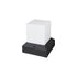 GloboStar® CUBIX 203-0245 Μοντέρνο Επιδαπέδιο Φωτιστικό Μονόφωτο 1 x E27 IP44 Μαύρο Πλαστικό Σώμα - Μ22.5 x Π22.5 x Υ25cm - ledmania.gr