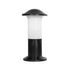 GloboStar® GARDENIO 203-0246 Μοντέρνο Επιδαπέδιο Φωτιστικό Κολωνάκι Κήπου Μονόφωτο 1 x E27 IP44 Μαύρο Πλαστικό - Μ17 x Π17 x Υ32cm