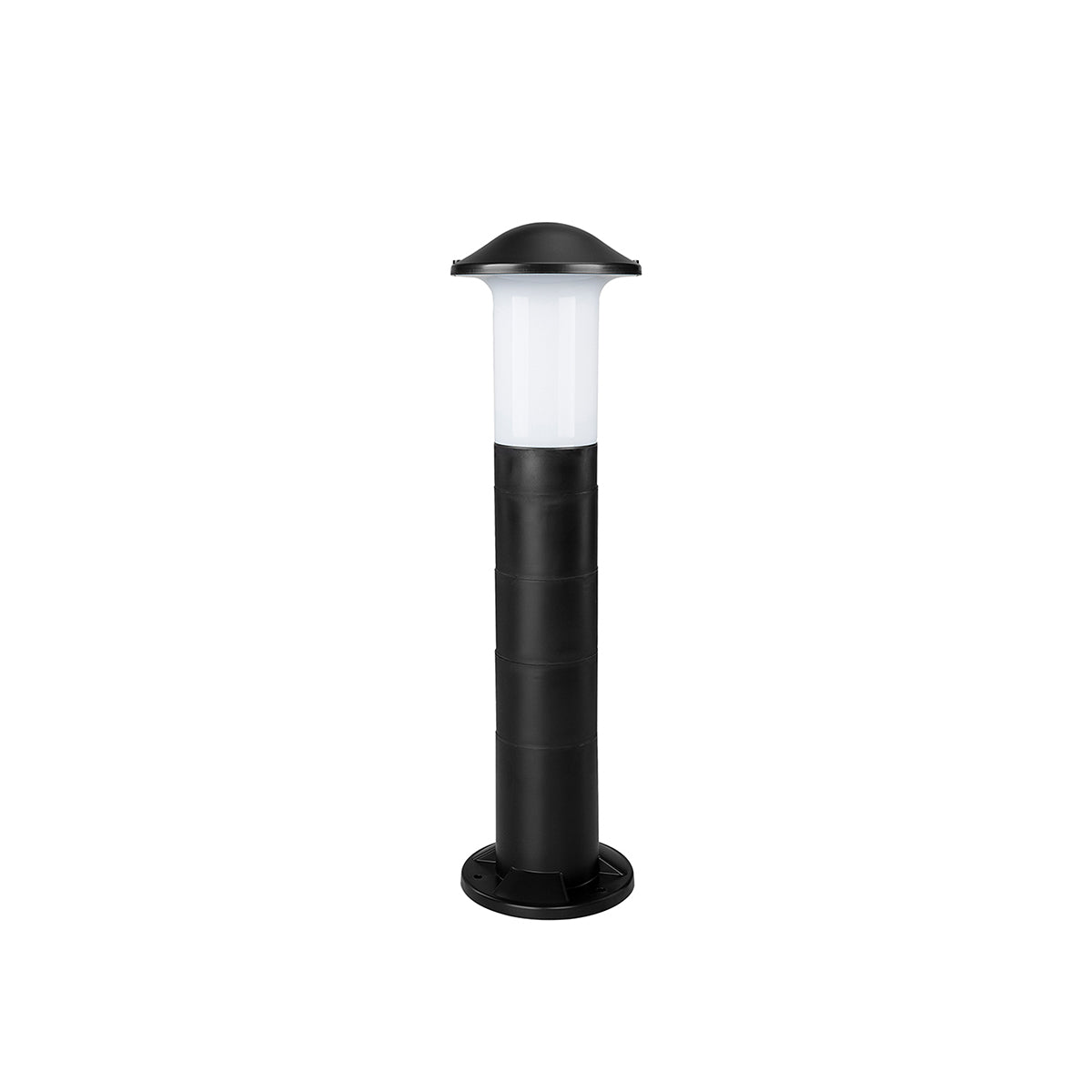 GloboStar® GARDENIO 203-0248 Μοντέρνο Επιδαπέδιο Φωτιστικό Μονόφωτο 1 x E27 IP44 Μαύρο Πλαστικό Σώμα - Μ15 x Π15 x Υ57cm - ledmania.gr