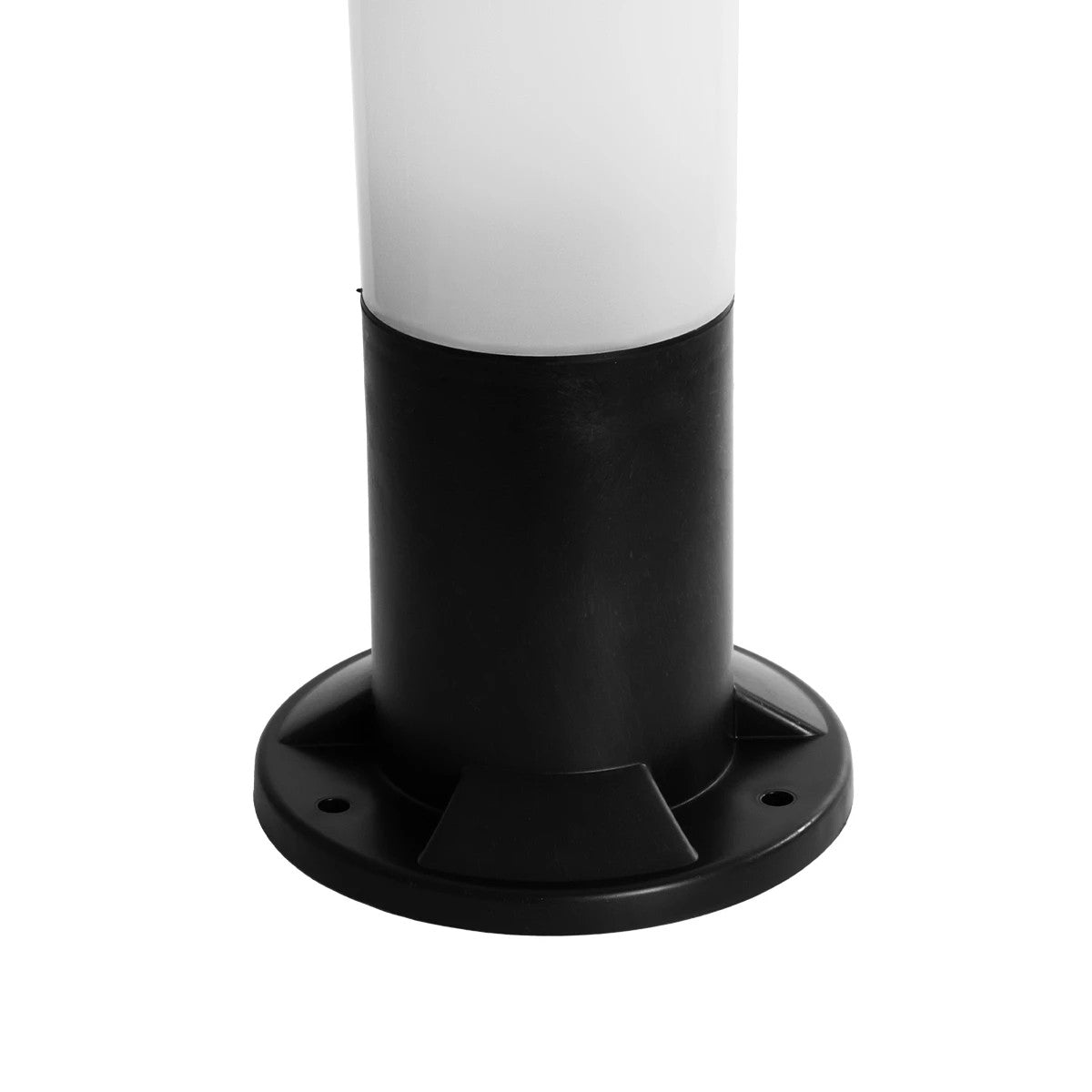 GloboStar® GARDENIO 203-0249 Μοντέρνο Επιδαπέδιο Φωτιστικό Κολωνάκι Κήπου Μονόφωτο 1 x E27 IP44 Μαύρο Πλαστικό - Μ15 x Π15 x Υ31cm - ledmania.gr