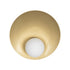 GLOBOSTAR® PLATO 203-0278 Vintage Φωτιστικό Τοίχου - Απλίκα με Ντουί 1 x E14 AC 220-240V IP20 - Χρυσό & Λευκό - M40 x Π19 x Υ40cm