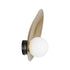 GLOBOSTAR® PLATO 203-0278 Vintage Φωτιστικό Τοίχου - Απλίκα με Ντουί 1 x E14 AC 220-240V IP20 - Χρυσό & Λευκό - M40 x Π19 x Υ40cm