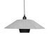 GLOBOSTAR® STORM 203-0292 Μοντέρνο Κρεμαστό Φωτιστικό Οροφής με Ντουί 1 x E27 AC 220-240V IP20 - Μαύρο & Γκρί  - Μ50 x Π50 x Υ24cm
