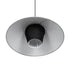 GLOBOSTAR® STORM 203-0292 Μοντέρνο Κρεμαστό Φωτιστικό Οροφής με Ντουί 1 x E27 AC 220-240V IP20 - Μαύρο & Γκρί  - Μ50 x Π50 x Υ24cm