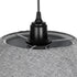 GLOBOSTAR® STORM 203-0292 Μοντέρνο Κρεμαστό Φωτιστικό Οροφής με Ντουί 1 x E27 AC 220-240V IP20 - Μαύρο & Γκρί  - Μ50 x Π50 x Υ24cm