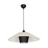 GLOBOSTAR® STORM 203-0293 Μοντέρνο Κρεμαστό Φωτιστικό Οροφής με Ντουί 1 x E27 AC 220-240V IP20 - Μαύρο &  Λευκό - Μ50 x Π50 x Υ24cm