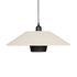 GLOBOSTAR® STORM 203-0293 Μοντέρνο Κρεμαστό Φωτιστικό Οροφής με Ντουί 1 x E27 AC 220-240V IP20 - Μαύρο &  Λευκό - Μ50 x Π50 x Υ24cm