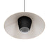GLOBOSTAR® STORM 203-0293 Μοντέρνο Κρεμαστό Φωτιστικό Οροφής με Ντουί 1 x E27 AC 220-240V IP20 - Μαύρο &  Λευκό - Μ50 x Π50 x Υ24cm