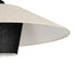 GLOBOSTAR® STORM 203-0293 Μοντέρνο Κρεμαστό Φωτιστικό Οροφής με Ντουί 1 x E27 AC 220-240V IP20 - Μαύρο &  Λευκό - Μ50 x Π50 x Υ24cm