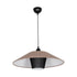GLOBOSTAR® STORM 203-0294 Μοντέρνο Κρεμαστό Φωτιστικό Οροφής με Ντουί 1 x E27 AC 220-240V IP20 - Μαύρο &  Μπεζ - Μ50 x Π50 x Υ24cm