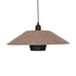 GLOBOSTAR® STORM 203-0294 Μοντέρνο Κρεμαστό Φωτιστικό Οροφής με Ντουί 1 x E27 AC 220-240V IP20 - Μαύρο &  Μπεζ - Μ50 x Π50 x Υ24cm