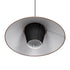 GLOBOSTAR® STORM 203-0294 Μοντέρνο Κρεμαστό Φωτιστικό Οροφής με Ντουί 1 x E27 AC 220-240V IP20 - Μαύρο &  Μπεζ - Μ50 x Π50 x Υ24cm