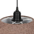 GLOBOSTAR® STORM 203-0294 Μοντέρνο Κρεμαστό Φωτιστικό Οροφής με Ντουί 1 x E27 AC 220-240V IP20 - Μαύρο &  Μπεζ - Μ50 x Π50 x Υ24cm