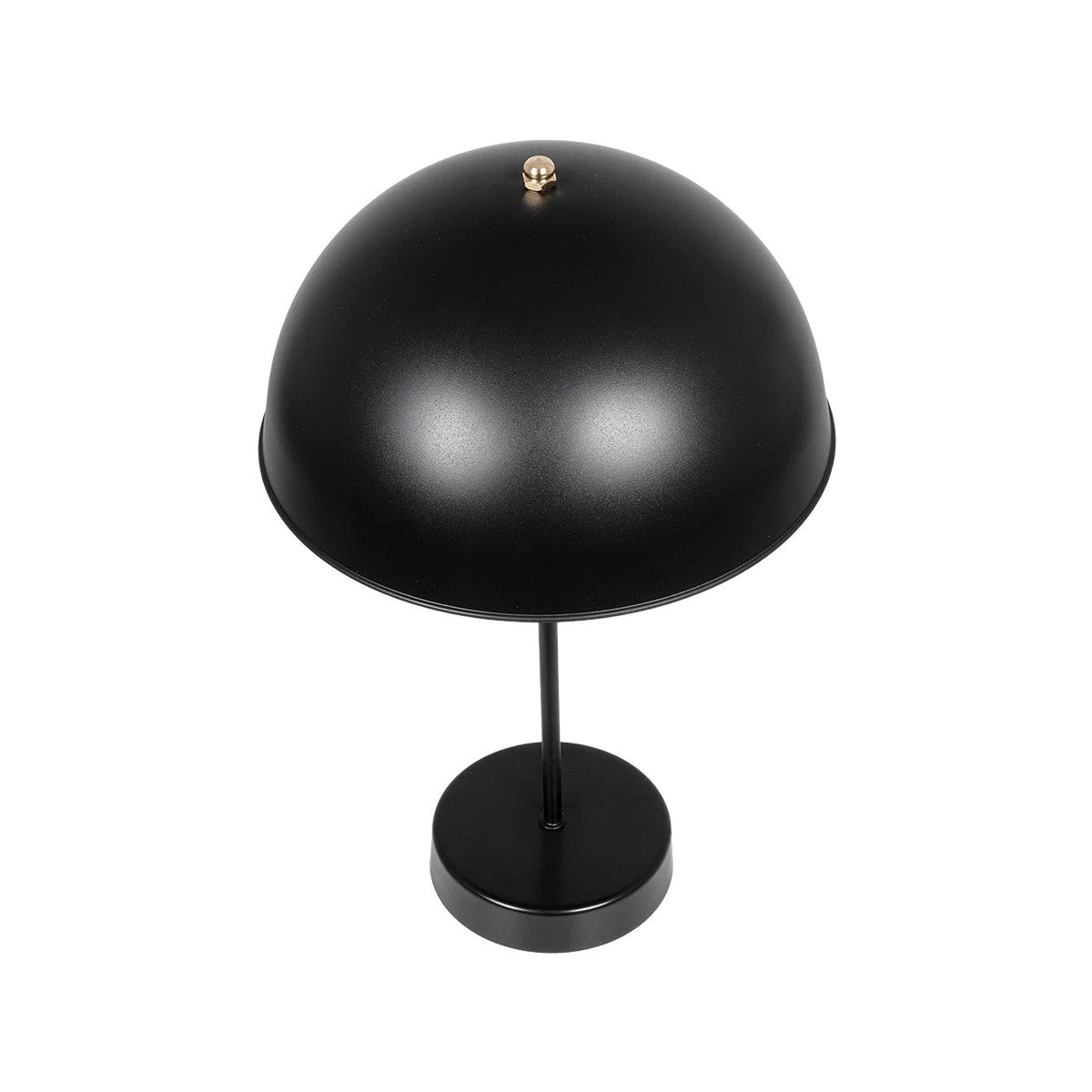 GLOBOSTAR® GAZETA 203-0298 Μοντέρνο Επιτραπέζιο Φωτιστικό Πορτατίφ με Ντουί 1 x E27 AC 220-240V IP20 - Μαύρο & Χρυσό - Μ25 x Π25 x Υ39cm