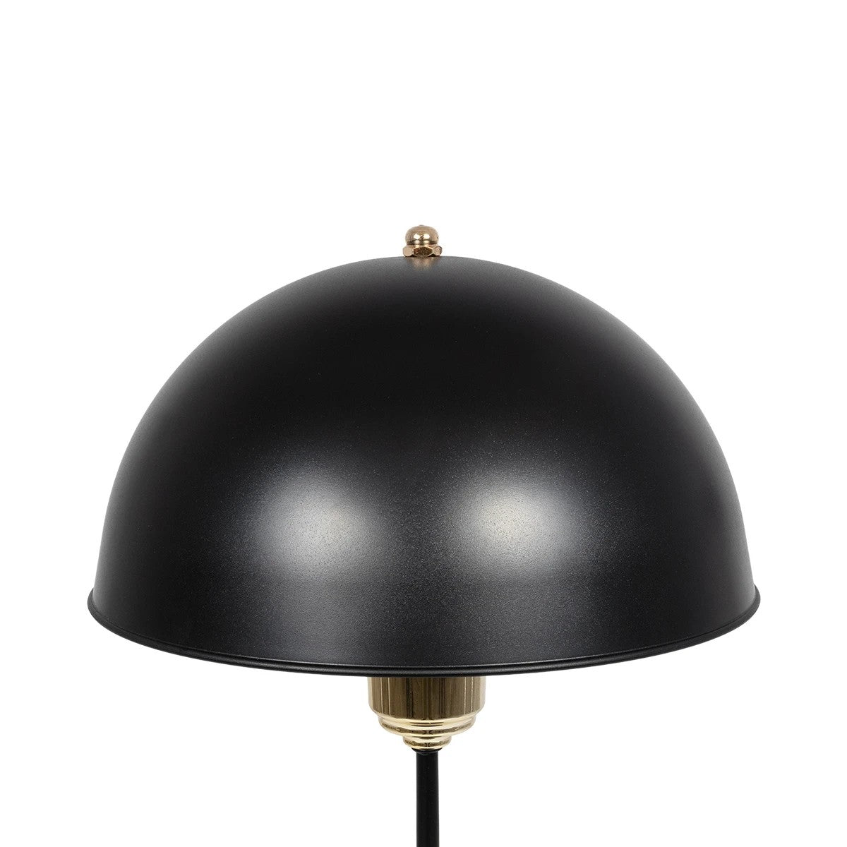 GLOBOSTAR® GAZETA 203-0298 Μοντέρνο Επιτραπέζιο Φωτιστικό Πορτατίφ με Ντουί 1 x E27 AC 220-240V IP20 - Μαύρο & Χρυσό - Μ25 x Π25 x Υ39cm