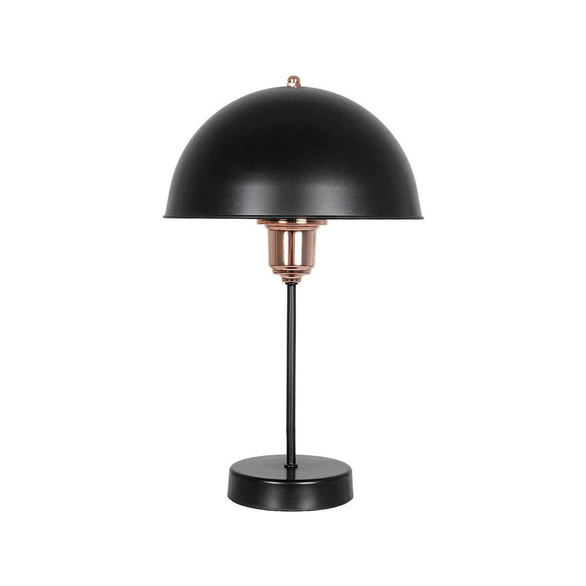 GLOBOSTAR® GAZETA 203-0300 Μοντέρνο Επιτραπέζιο Φωτιστικό Πορτατίφ με Ντουί 1 x E27 AC 220-240V IP20 - Μαύρο & Μπρονζέ - Μ25 x Π25 x Υ39cm