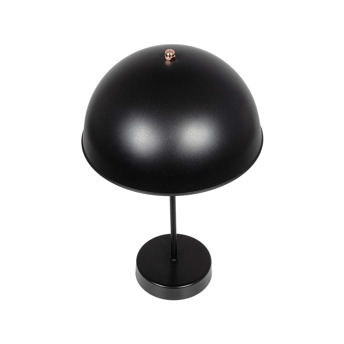 GLOBOSTAR® GAZETA 203-0300 Μοντέρνο Επιτραπέζιο Φωτιστικό Πορτατίφ με Ντουί 1 x E27 AC 220-240V IP20 - Μαύρο & Μπρονζέ - Μ25 x Π25 x Υ39cm
