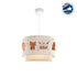 GloboStar® OWL 204-0001 Παιδικό Κρεμαστό Φωτιστικό Φιγούρα Μονόφωτο 1 x E27 IP20 Λευκό Ύφασμα - Μ30 x Π30 x Υ70cm - ledmania.gr