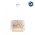 GloboStar® GIRAFFE 204-0007 Παιδικό Κρεμαστό Φωτιστικό Φιγούρα Μονόφωτο 1 x E27 IP20 Λευκό Ύφασμα - Μ30 x Π30 x Υ70cm - ledmania.gr
