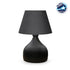 GloboStar® MICKEY 204-0059 Μοντέρνο Eπιτραπέζιο Φωτιστικό Μονόφωτο 1 x E27 IP20 Μαύρο Μέταλλο με Μαύρο Ύφασμα - Μ22 x Π22 x Υ30cm - ledmania.gr