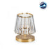 GloboStar® GLASSY 204-0064 Μοντέρνο Eπιτραπέζιο Φωτιστικό Μονόφωτο 1 x E27 IP20 Χρυσό Πλαστικό με Διάφανο Κρύσταλλο - Μ15 x Π15 x Υ25cm - ledmania.gr