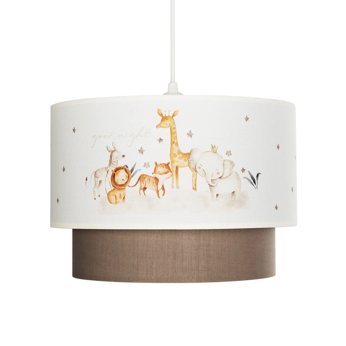 GLOBOSTAR® GIRAFFE 204-0008 Παιδικό Κρεμαστό Φωτιστικό Οροφής με Ντουί 1 x E27 AC 220-240V IP20 - Πολύχρωμο - Μ30 x Π30 x Υ24cm