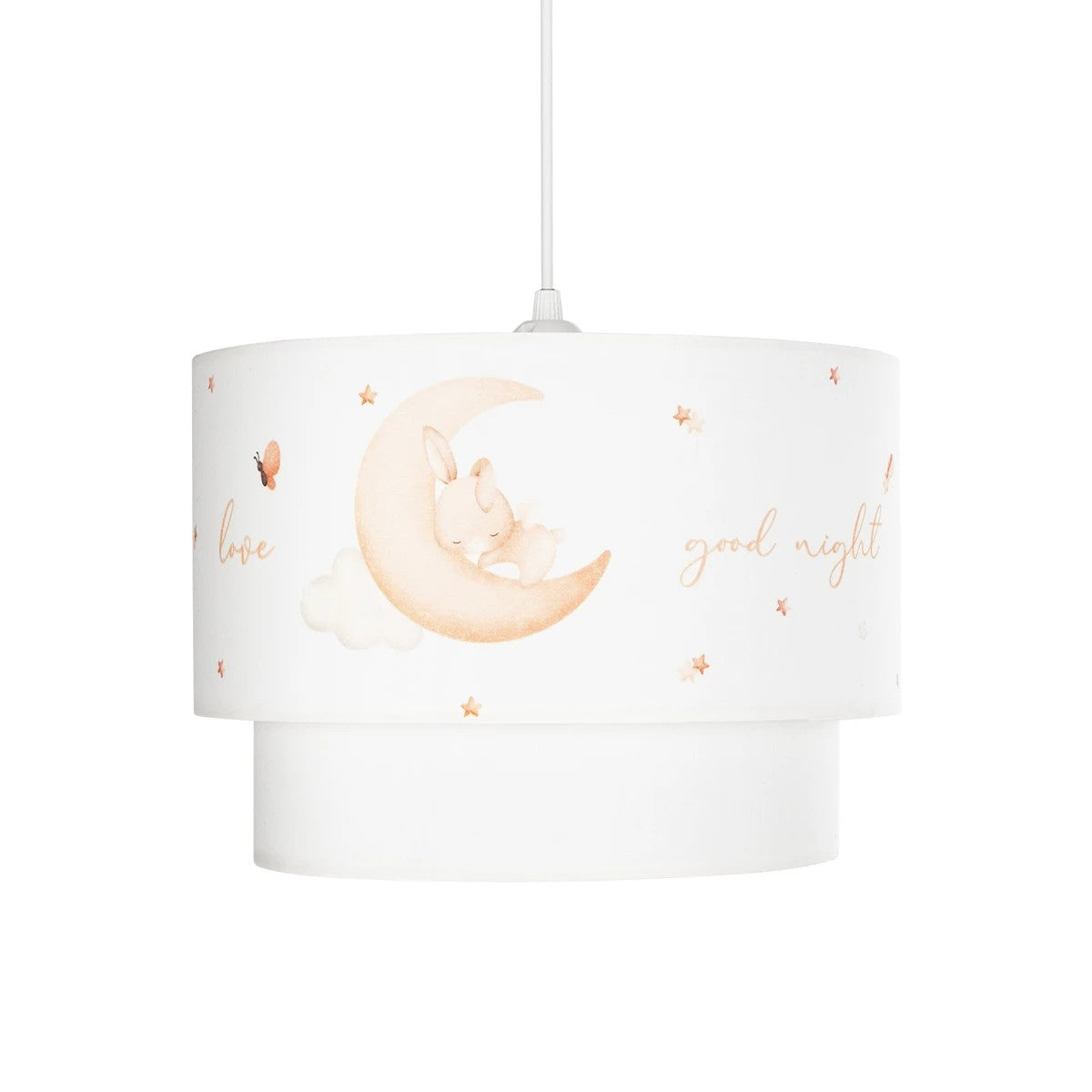GLOBOSTAR® MOON 204-0011 Παιδικό Κρεμαστό Φωτιστικό Οροφής με Ντουί 1 x E27 AC 220-240V IP20 - Πολύχρωμο - Μ30 x Π30 x Υ24cm