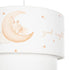GLOBOSTAR® MOON 204-0011 Παιδικό Κρεμαστό Φωτιστικό Οροφής με Ντουί 1 x E27 AC 220-240V IP20 - Πολύχρωμο - Μ30 x Π30 x Υ24cm