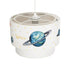 GLOBOSTAR® SATURN 204-0012 Παιδικό Κρεμαστό Φωτιστικό Οροφής με Ντουί 1 x E27 AC 220-240V IP20 - Πολύχρωμο - Μ30 x Π30 x Υ24cm