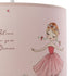 GLOBOSTAR® BALLERINA 204-0015 Παιδικό Κρεμαστό Φωτιστικό Οροφής με Ντουί 1 x E27 AC 220-240V IP20 - Ροζ - Μ28 x Π28 x Υ24cm