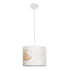 GLOBOSTAR® MOON 204-0019 Παιδικό Κρεμαστό Φωτιστικό Οροφής με Ντουί 1 x E27 AC 220-240V IP20 - Πολύχρωμο - Μ28 x Π28 x Υ24cm - ledmania.gr
