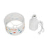 GloboStar® DINO 204-0028 Παιδικό Eπιτραπέζιο Φωτιστικό Πορτατίφ Μονόφωτο 1 x E27 IP20 Πολύχρωμο Ύφασμα με Λευκό Πλαστικό - Μ24 x Π24 x Υ32cm - ledmania.gr