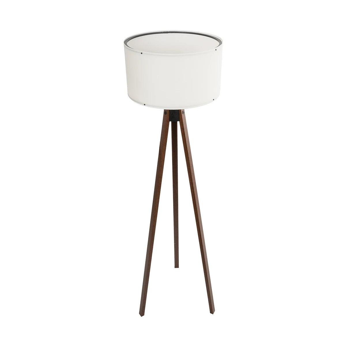GLOBOSTAR® SAGA 204-0031 Μοντέρνο Επιδαπέδιο Φωτιστικό με Ντουί 1 x E27 AC 220-240V IP20 - Καφέ & Μπεζ - Μ38 x Π38 x Υ140cm