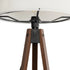 GLOBOSTAR® SAGA 204-0031 Μοντέρνο Επιδαπέδιο Φωτιστικό με Ντουί 1 x E27 AC 220-240V IP20 - Καφέ & Μπεζ - Μ38 x Π38 x Υ140cm