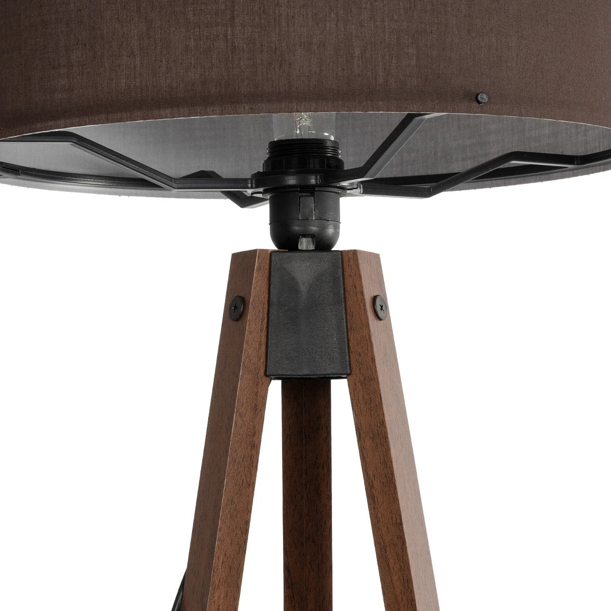 GLOBOSTAR® SAGA 204-0034 Μοντέρνο Επιδαπέδιο Φωτιστικό με Ντουί 1 x E27 AC 220-240V IP20 - Καφέ - Μ38 x Π38 x Υ140cm