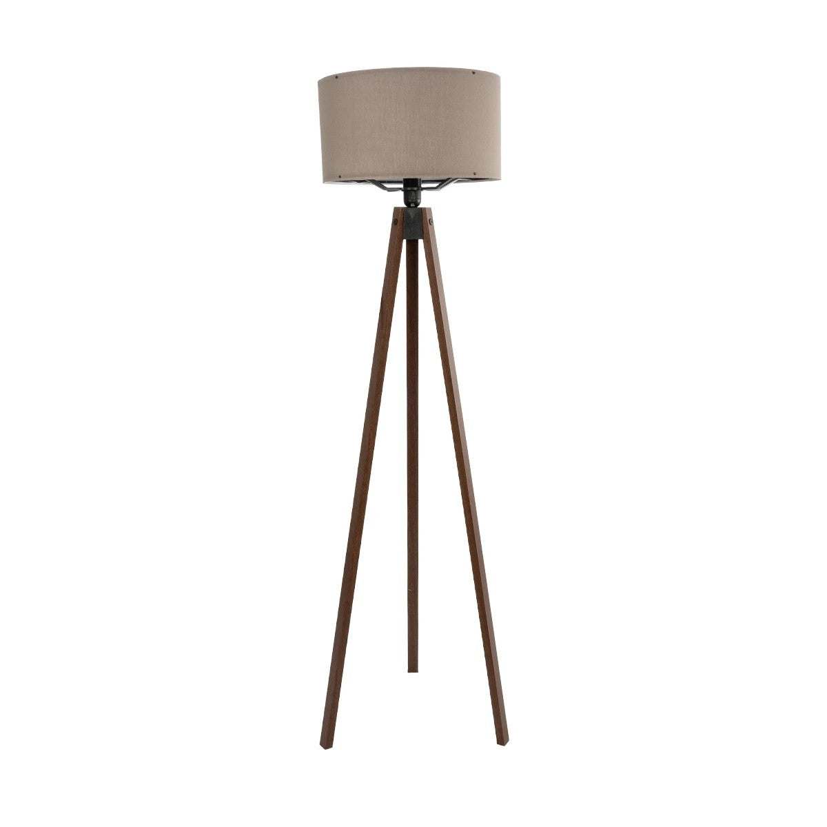 GLOBOSTAR® SAGA 204-0036 Μοντέρνο Επιδαπέδιο Φωτιστικό με Ντουί 1 x E27 AC 220-240V IP20 - Καφέ & Γκρι - Μ38 x Π38 x Υ140cm