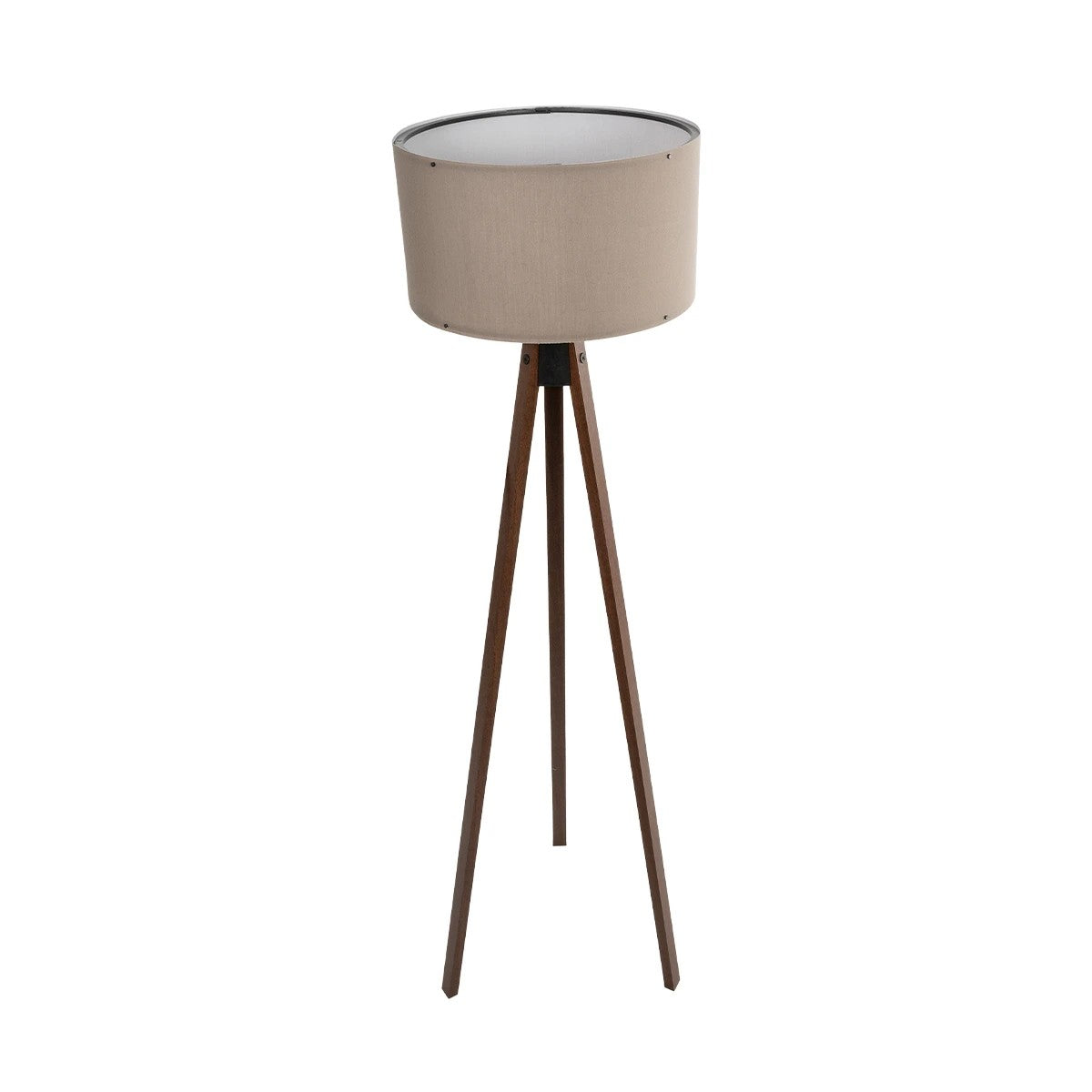 GLOBOSTAR® SAGA 204-0036 Μοντέρνο Επιδαπέδιο Φωτιστικό με Ντουί 1 x E27 AC 220-240V IP20 - Καφέ & Γκρι - Μ38 x Π38 x Υ140cm
