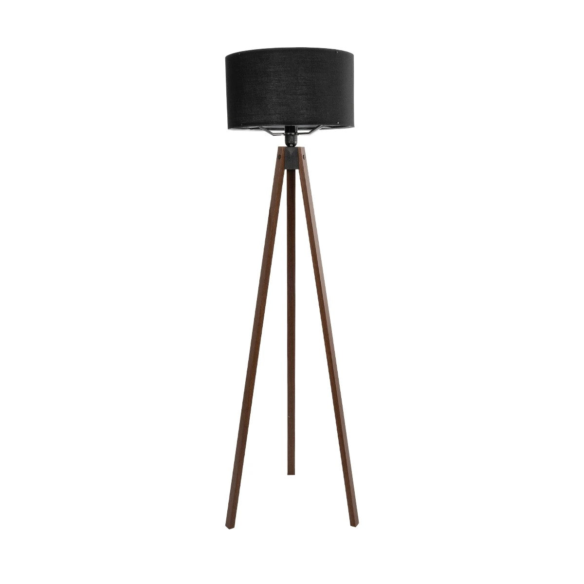 GLOBOSTAR® SAGA 204-0038 Μοντέρνο Επιδαπέδιο Φωτιστικό με Ντουί 1 x E27 AC 220-240V IP20 - Καφέ & Μαύρο - Μ38 x Π38 x Υ140cm