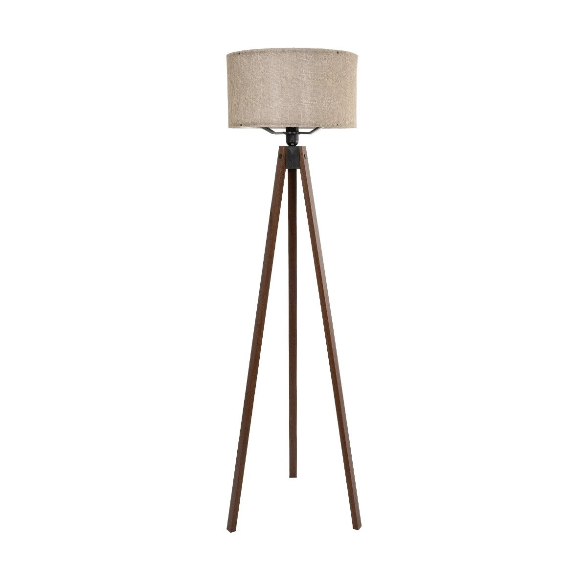 GLOBOSTAR® SAGA 204-0039 Μοντέρνο Επιδαπέδιο Φωτιστικό με Ντουί 1 x E27 AC 220-240V IP20 - Καφέ & Μπεζ - Μ38 x Π38 x Υ140cm