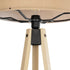 GLOBOSTAR® SAGA 204-0043 Μοντέρνο Επιδαπέδιο Φωτιστικό με Ντουί 1 x E27 AC 220-240V IP20 - Μπεζ - Μ38 x Π38 x Υ140cm