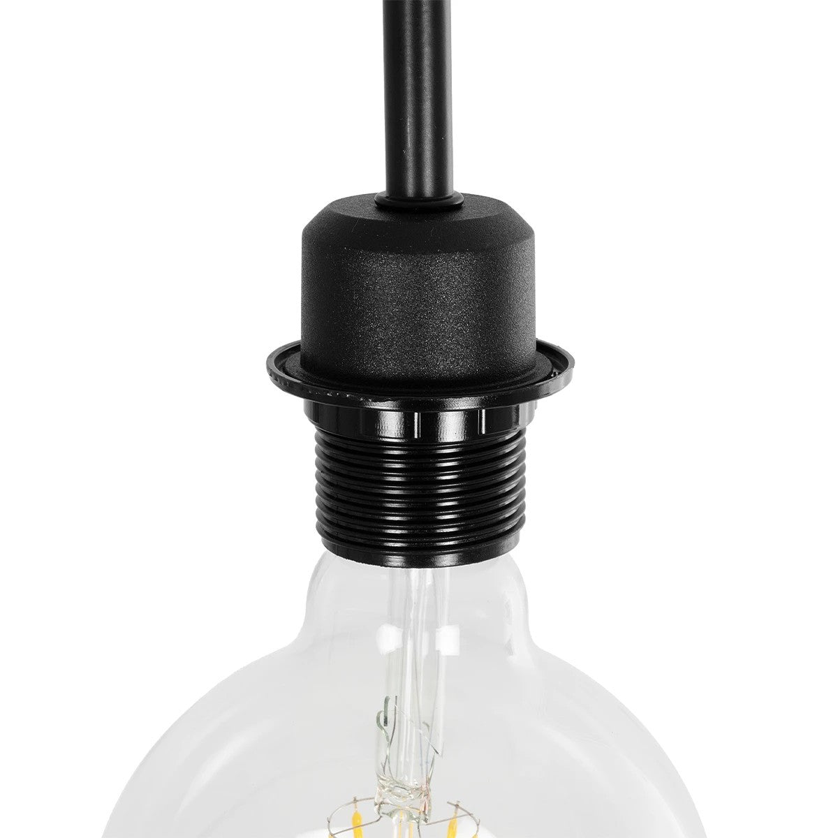 GLOBOSTAR® SNAKE 204-0053 Μοντέρνο Επιδαπέδιο Φωτιστικό με Ντουί 1 x E27 AC 220-240V IP20 - Μαύρο - Μ40 x Π25 x Υ153cm
