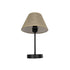 GLOBOSTAR® LARA 204-0073 Μοντέρνο Επιτραπέζιο Φωτιστικό Πορτατίφ με Ντουί 1 x E27 AC 220-240V IP20 - Μαύρο & Μπεζ - Μ22 x Π22 x Υ34cm