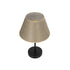 GLOBOSTAR® LARA 204-0073 Μοντέρνο Επιτραπέζιο Φωτιστικό Πορτατίφ με Ντουί 1 x E27 AC 220-240V IP20 - Μαύρο & Μπεζ - Μ22 x Π22 x Υ34cm
