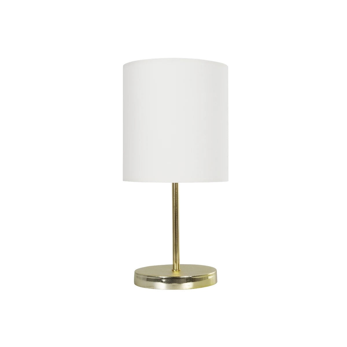 GLOBOSTAR® GLOSSY 204-0078 Μοντέρνο Επιτραπέζιο Φωτιστικό Πορτατίφ με Ντουί 1 x E27 AC 220-240V IP20 - Χρυσό & Μπεζ - Μ19 x Π19 x Υ38cm