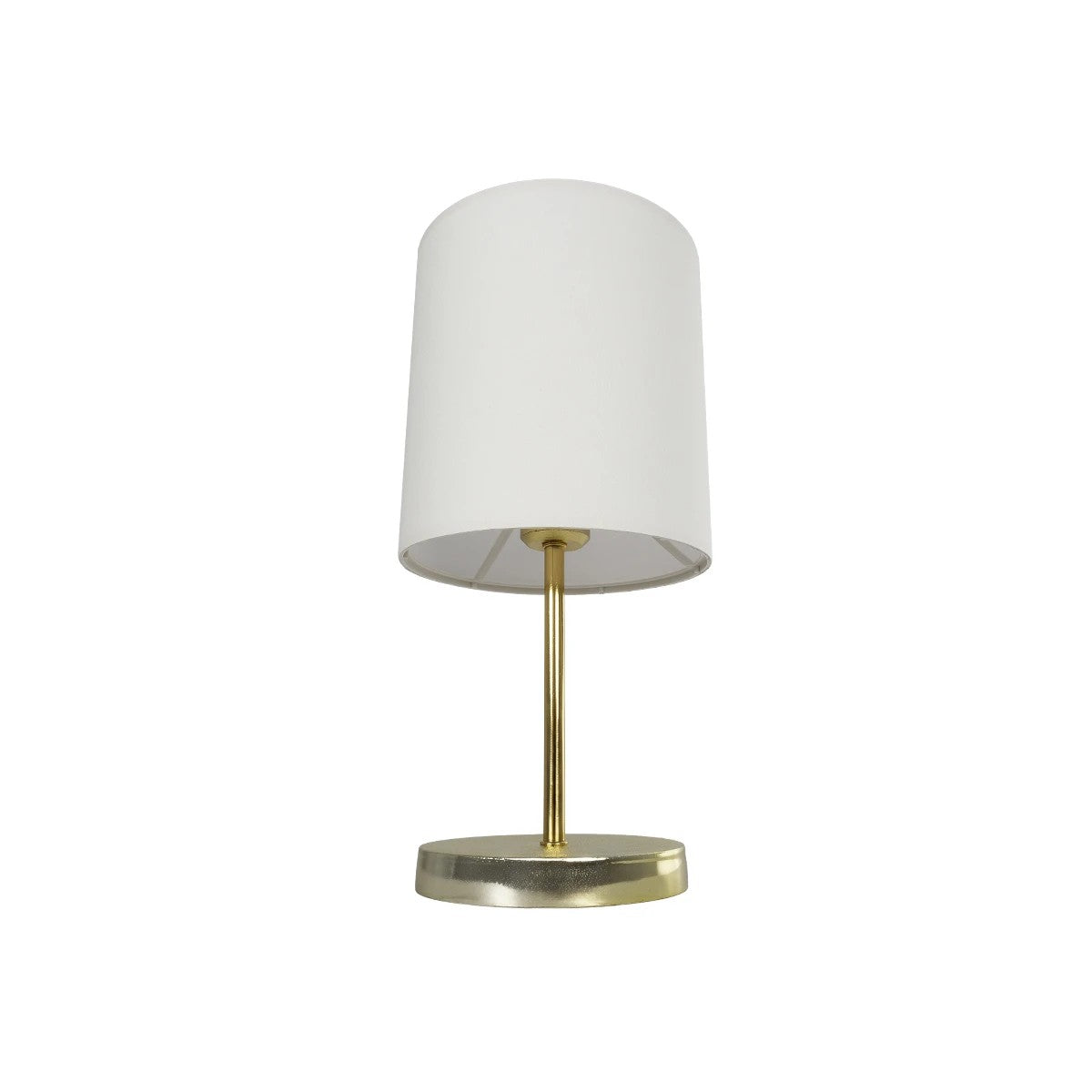 GLOBOSTAR® GLOSSY 204-0078 Μοντέρνο Επιτραπέζιο Φωτιστικό Πορτατίφ με Ντουί 1 x E27 AC 220-240V IP20 - Χρυσό & Μπεζ - Μ19 x Π19 x Υ38cm